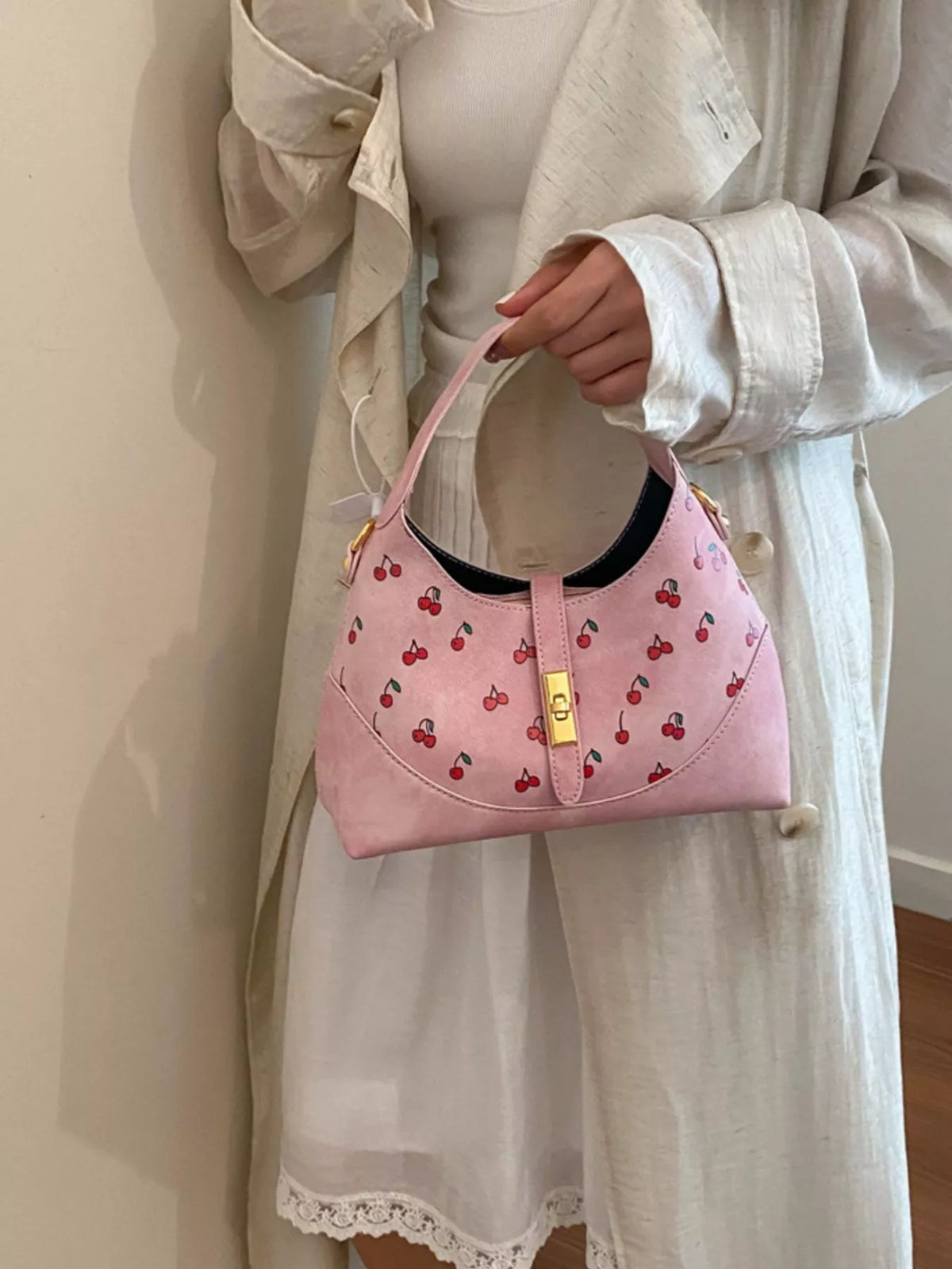 Cherry Print Crossbody Bag