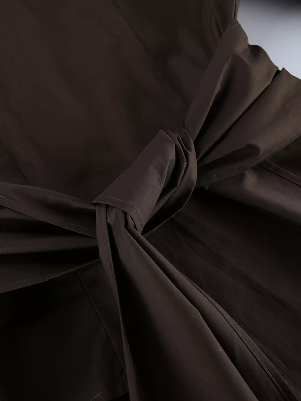 Slim-Fit Ruched Waist Shirt - Lilixa.store