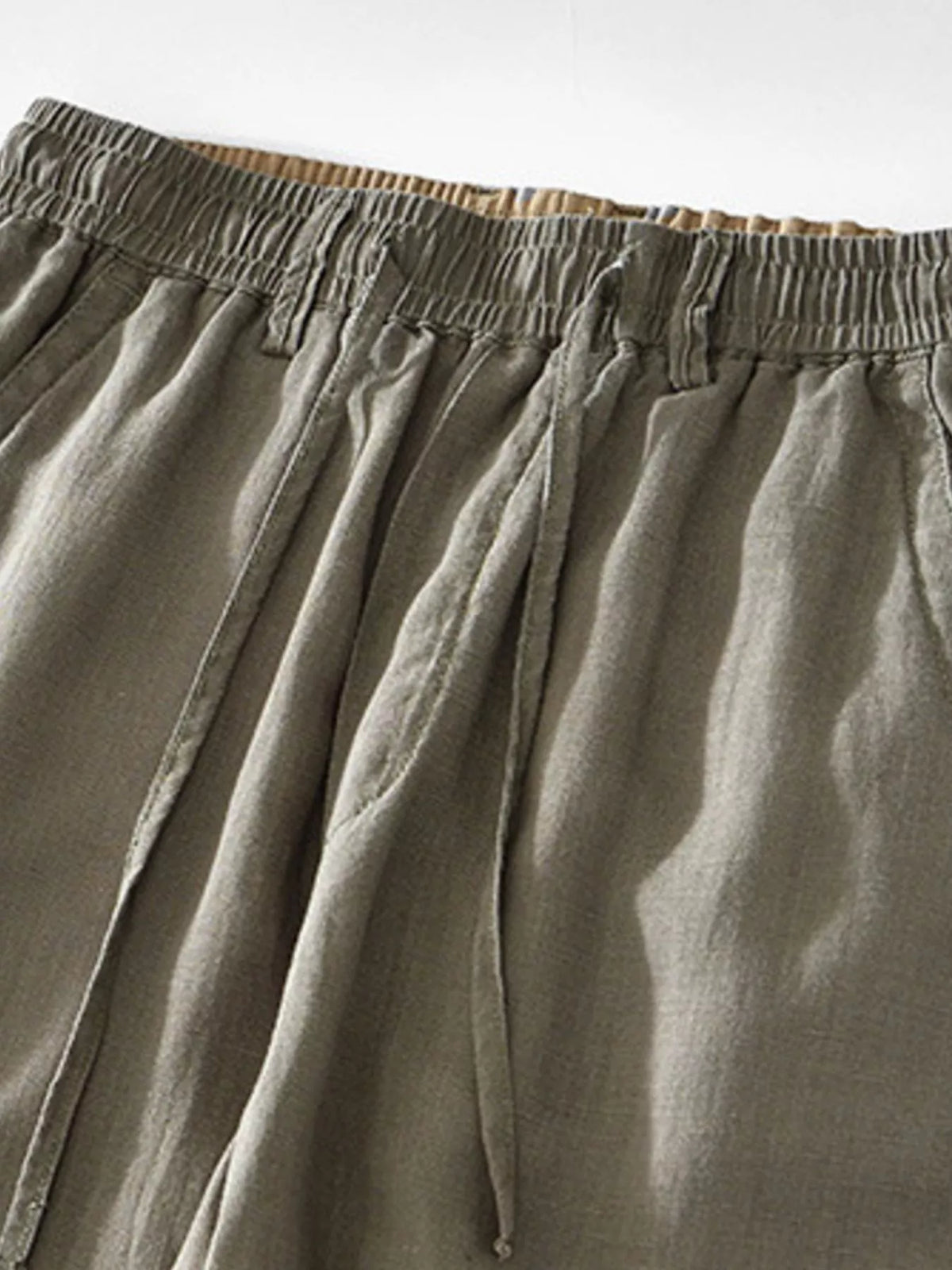 Men's Plus Size Casual Elastic Waist Drawstring Pants, view 4