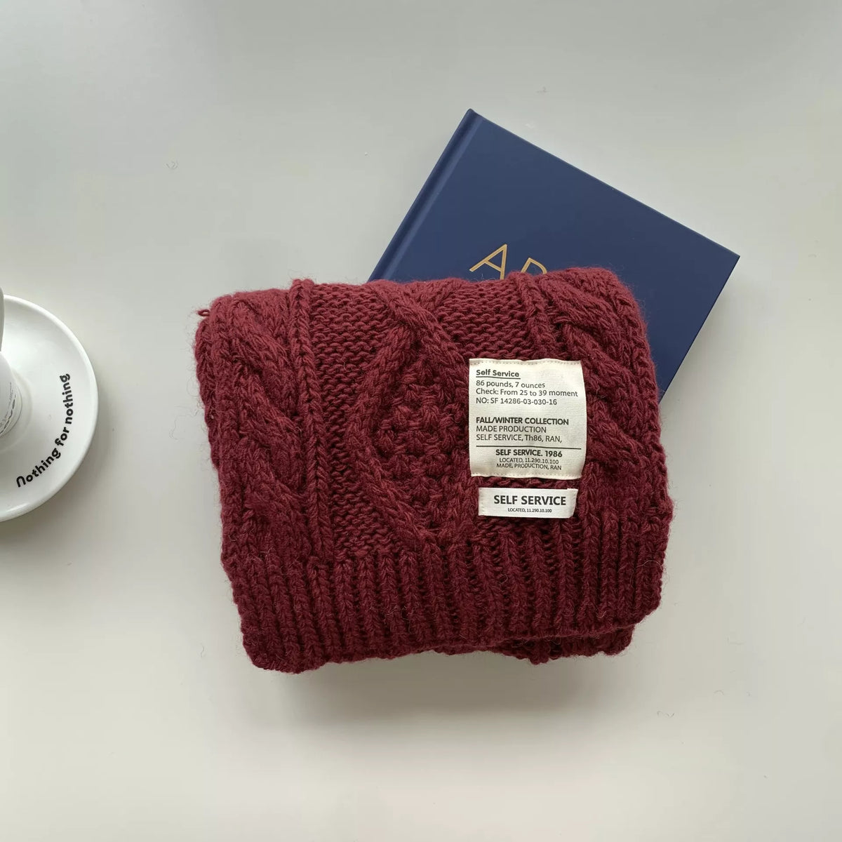 Chunky Cable Knit Scarf - Lilixa.store