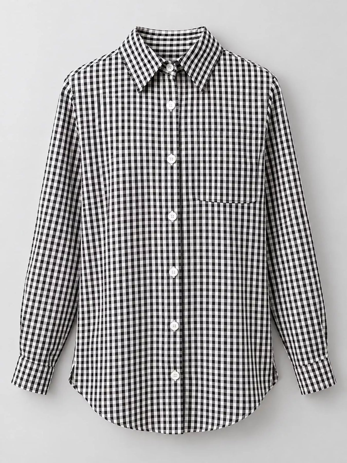 Plus Size Plaid Button-Down Long Sleeve Shirt, view 24