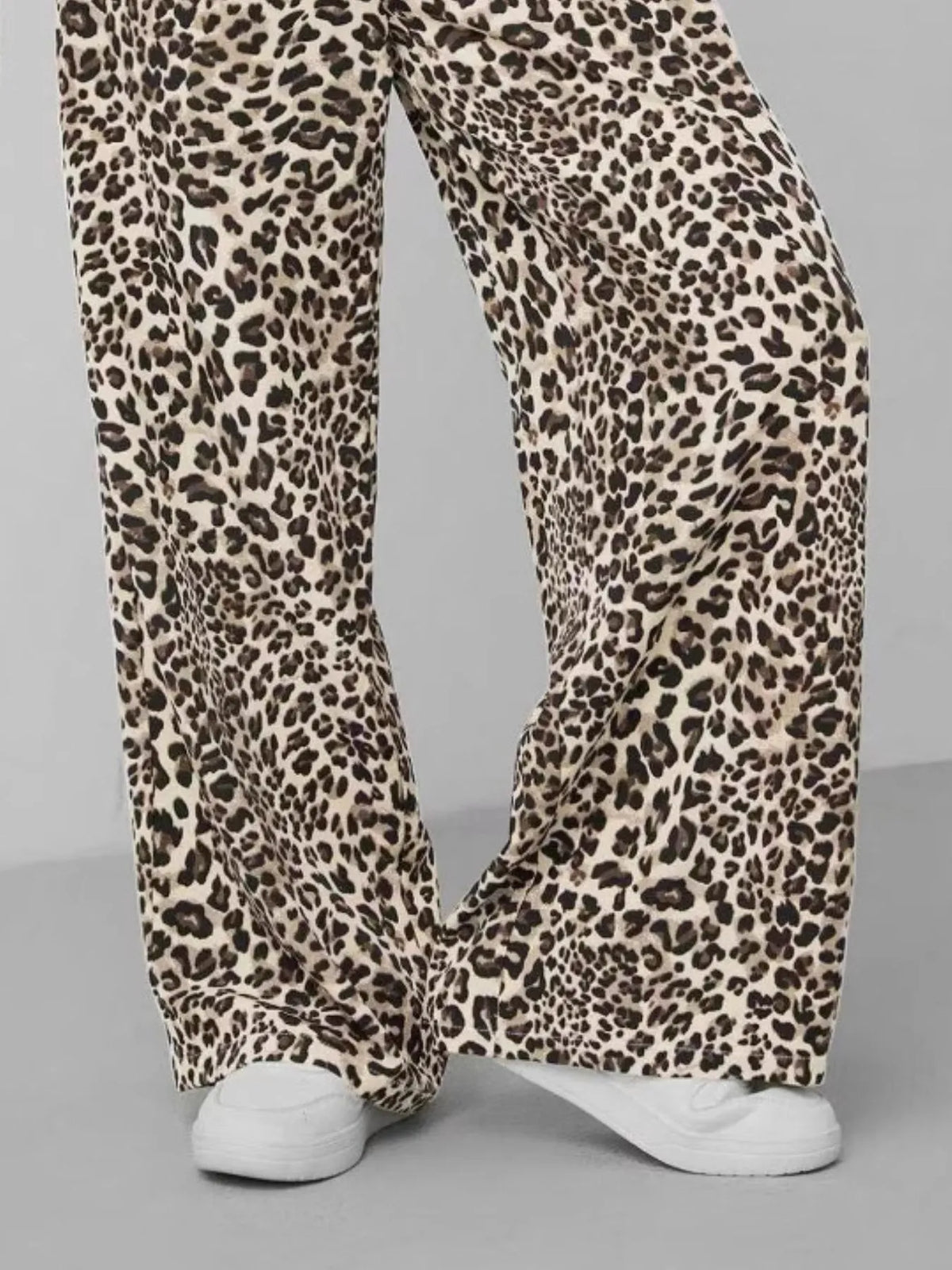 Leopard Print Wide Leg Pants - Lilixa.store