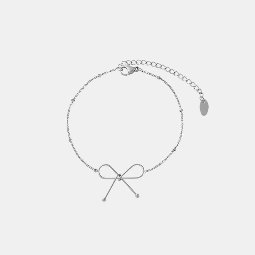 Titanium Steel Bow Bracelet - Lilixa.store