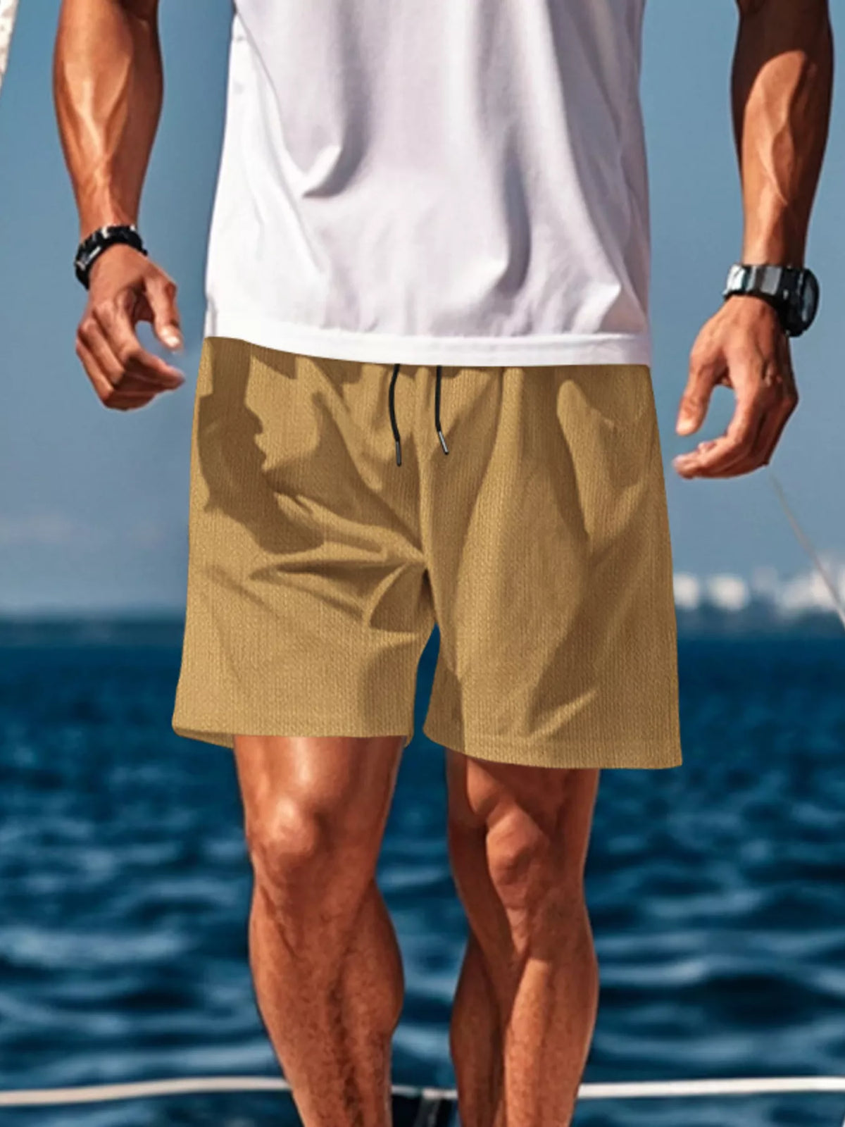 Men's Drawstring Causal Shorts - Lilixa.store