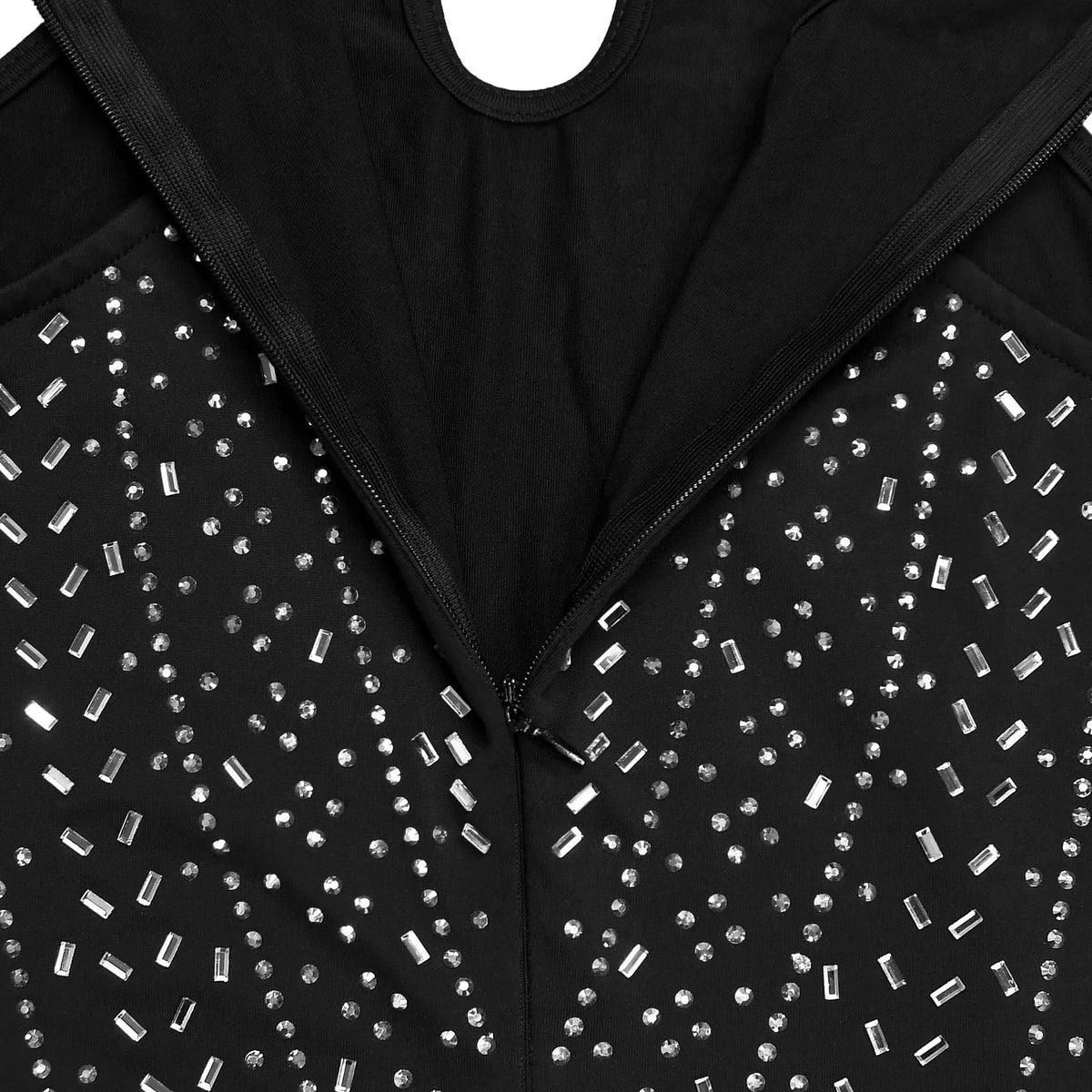 Sparkling Rhinestone Cutout Jumpsuit - Lilixa.store