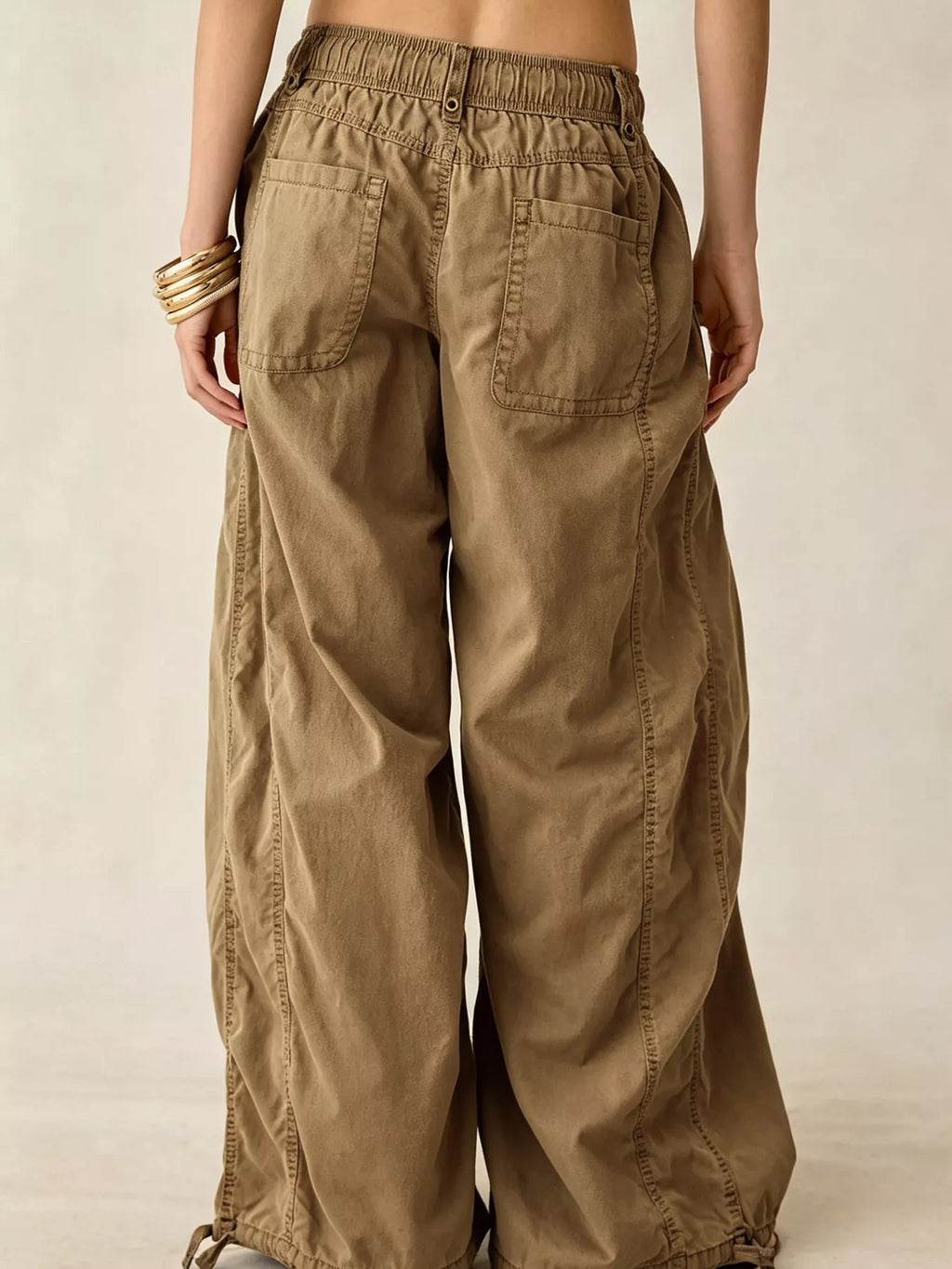 High-Waisted Cargo Wide-Leg Pants - Lilixa.store