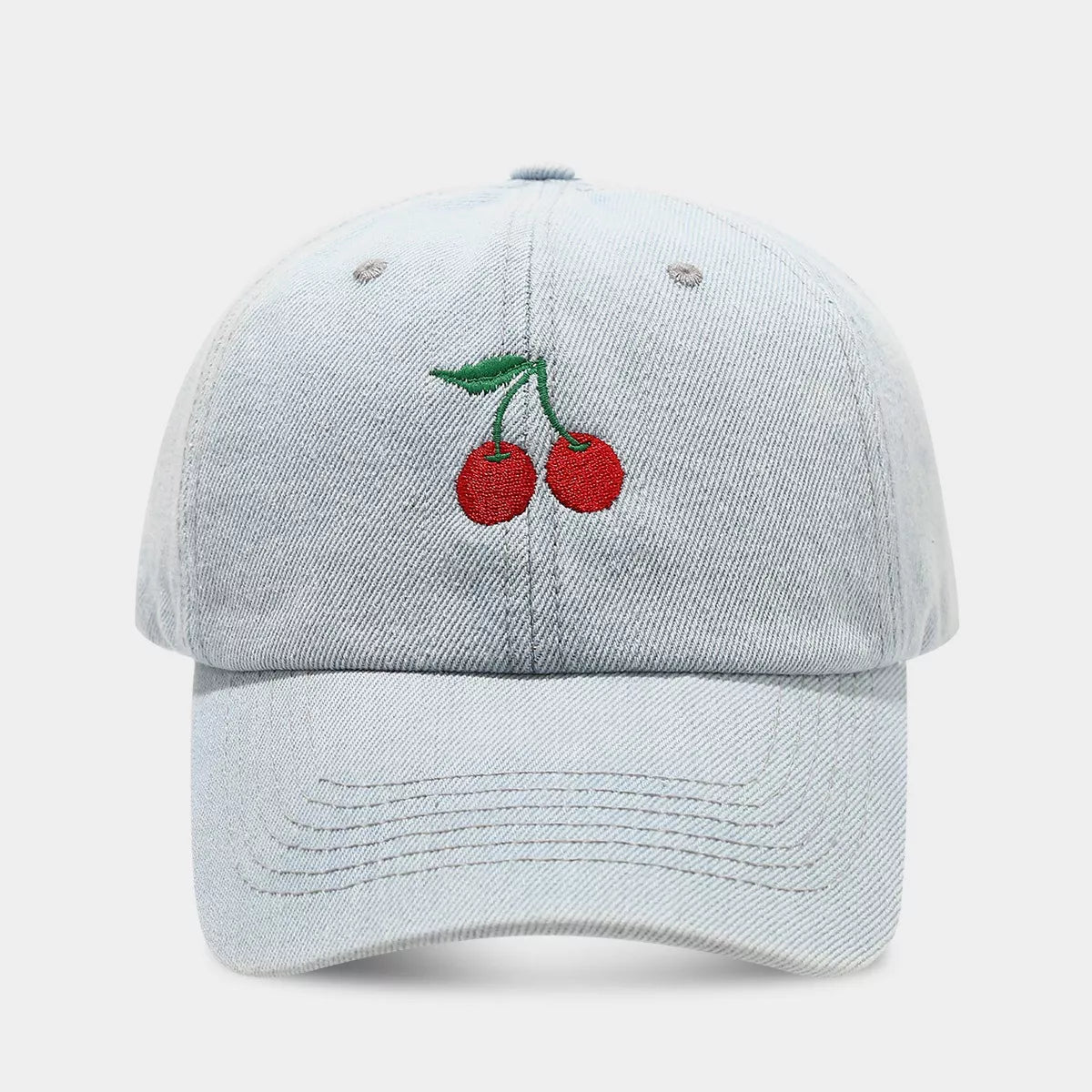 Cherry Embroidery Baseball Cap - Lilixa.store