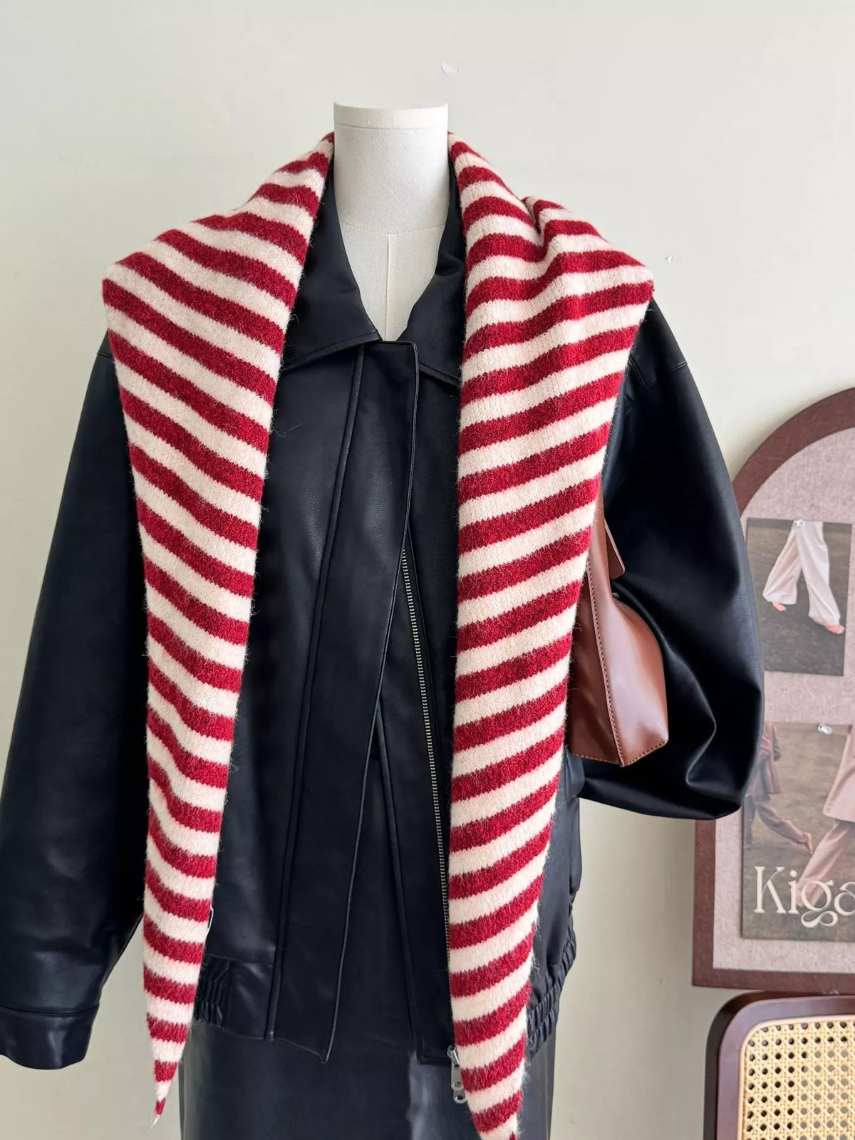 Striped Knitted Winter Scarf - Lilixa.store