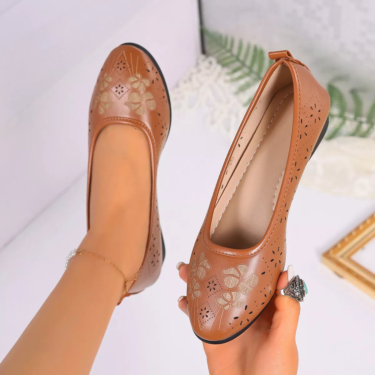 Point Toe Wedge Slip-Ons - Lilixa.store