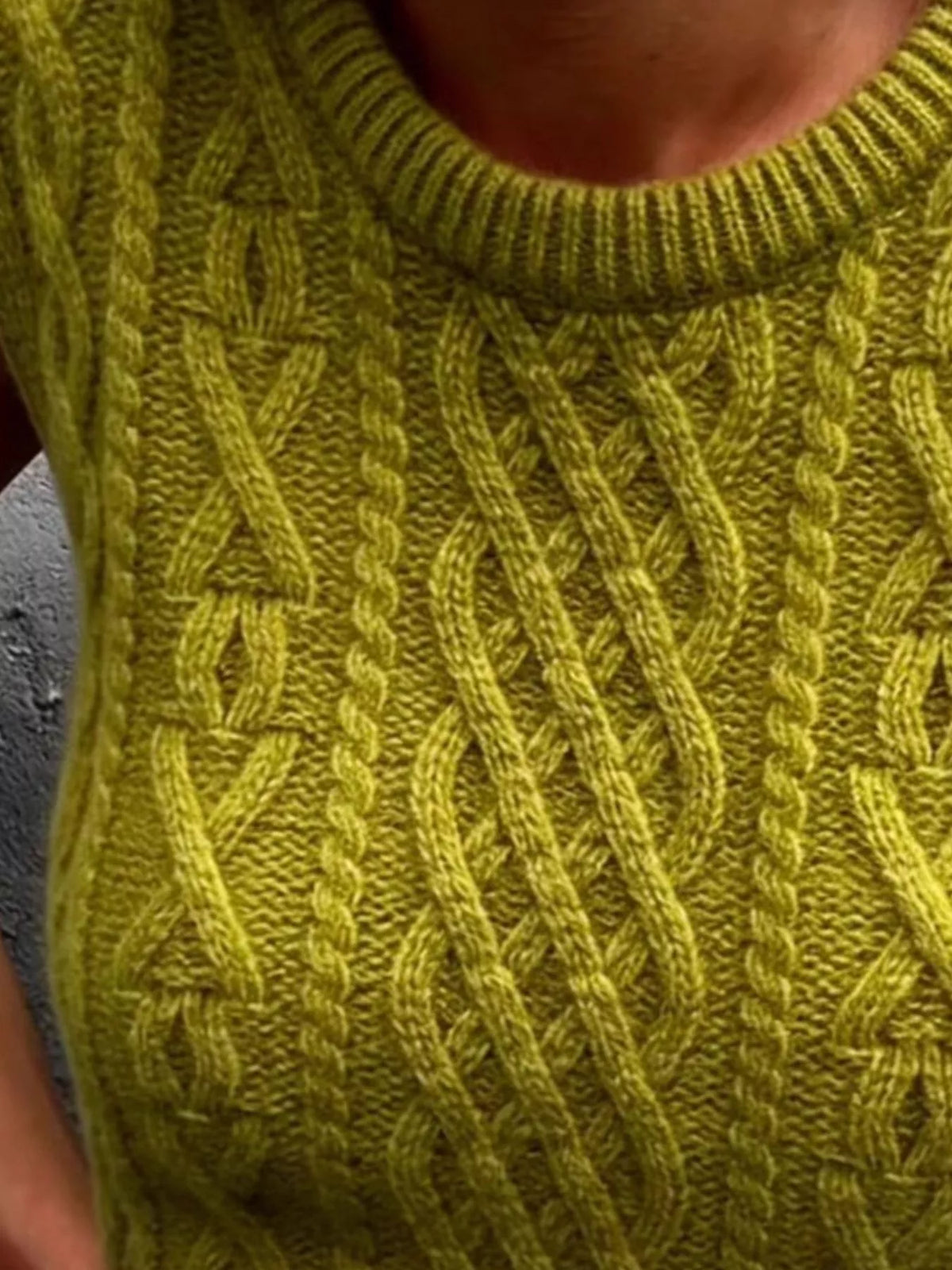 Cable Knit Sweater Vest, view 4