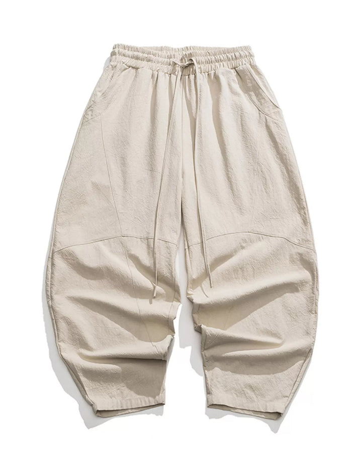 Men's Plus Size Loose Fit Harem Pants in Dust Storm