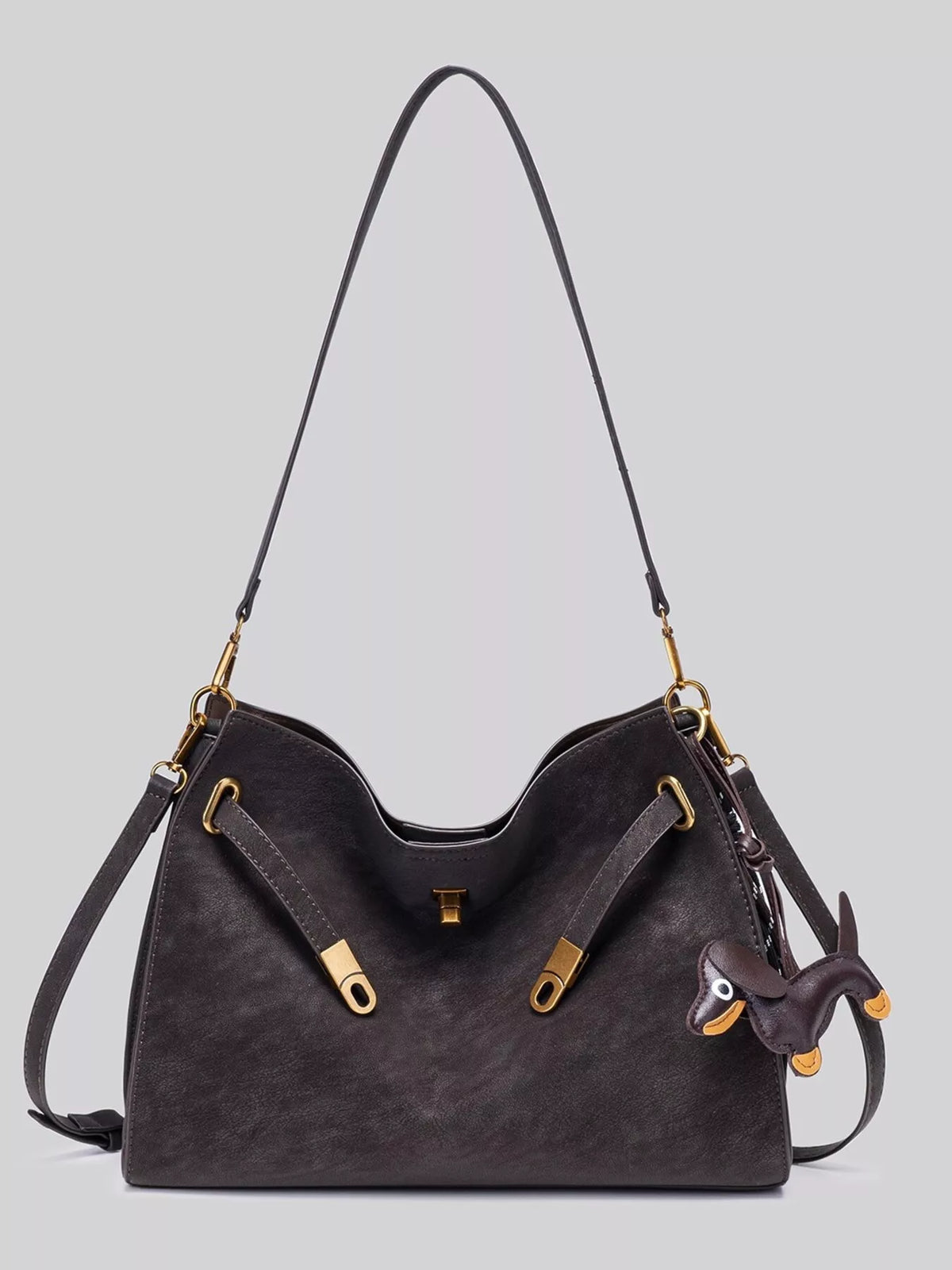 Decorative Buckle Crossbody Bag