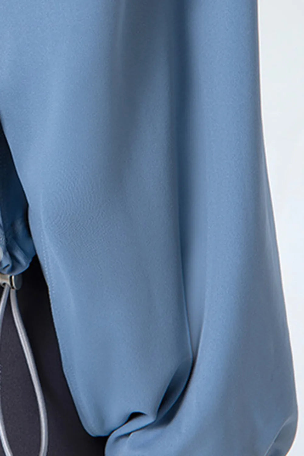 Drawstring Zip Up Dropped Shoulder Active Outerwear - Lilixa.store