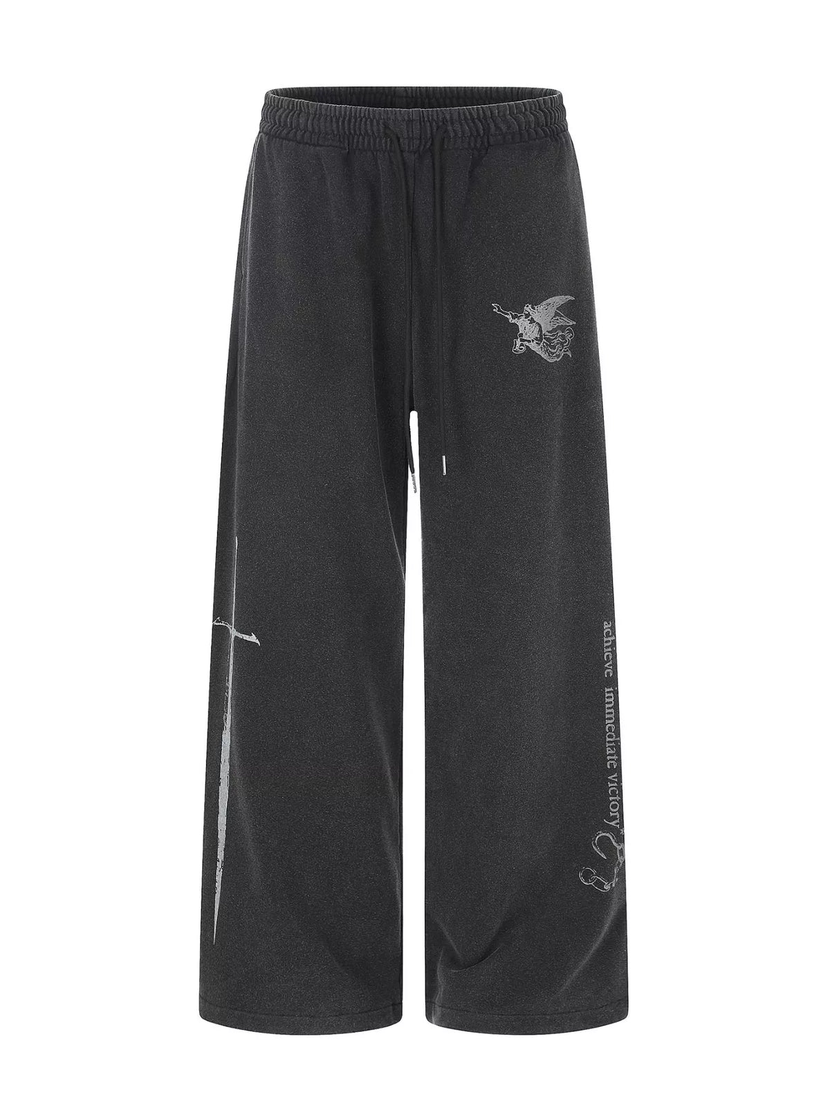Men's Drawstring Wide-Leg Sweatpants - Lilixa.store