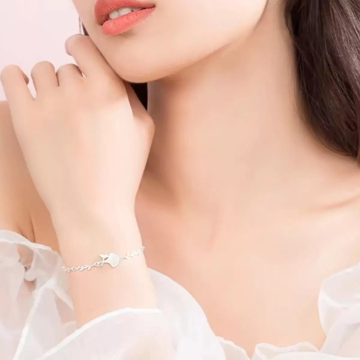 925 Sterling Silver Ginkgo Leaf Bracelet - Lilixa.store