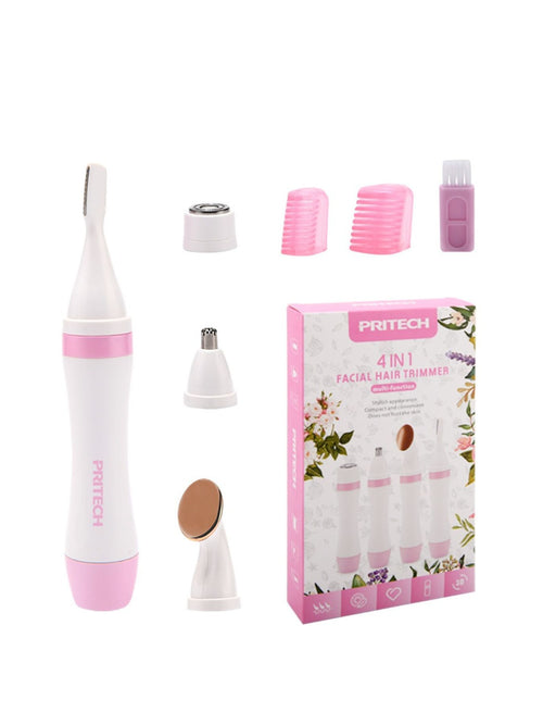 4-in-1 Nose Hair Trimmer in Pink