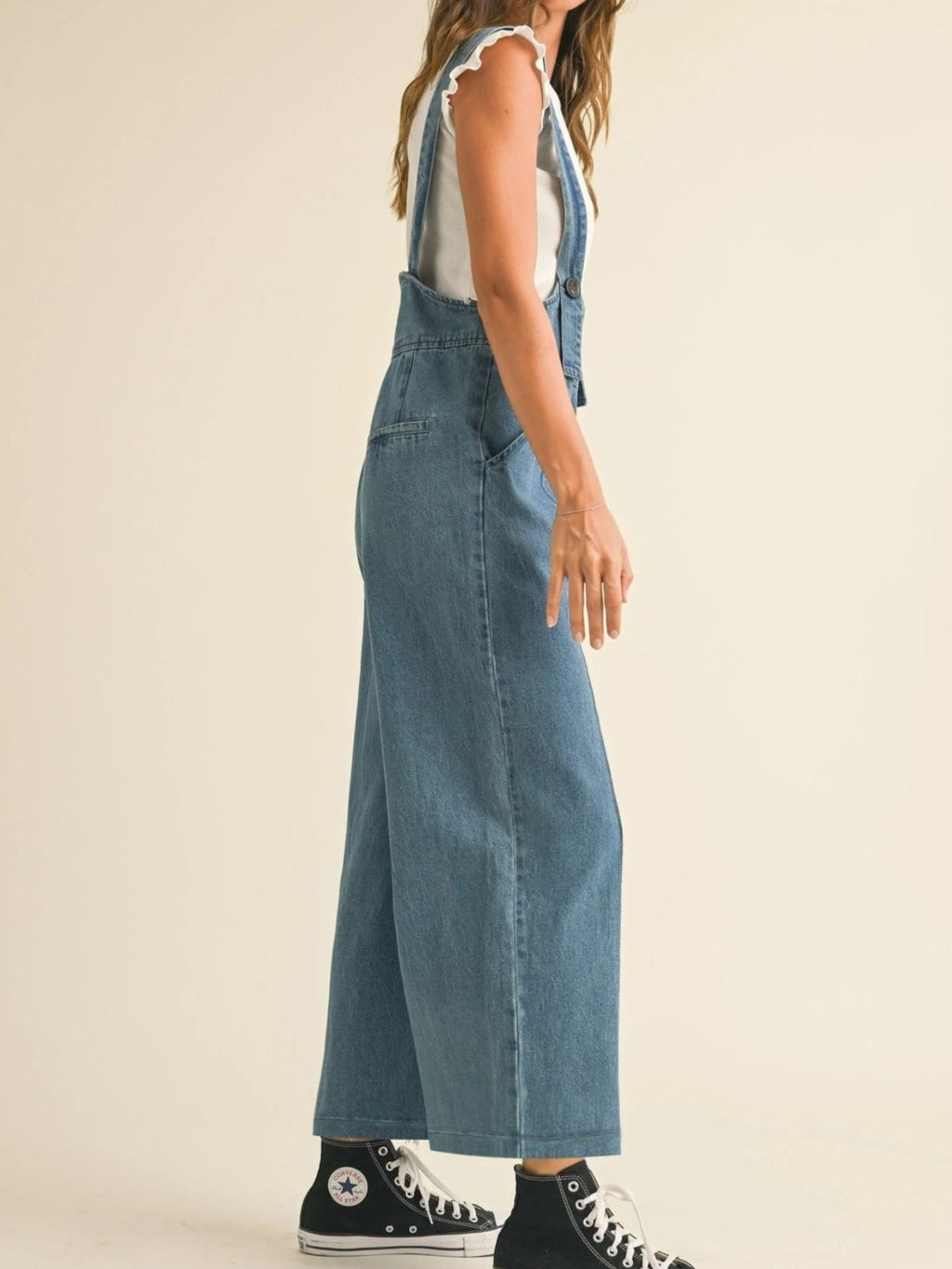 Vintage Wide Leg Denim Overalls - Lilixa.store