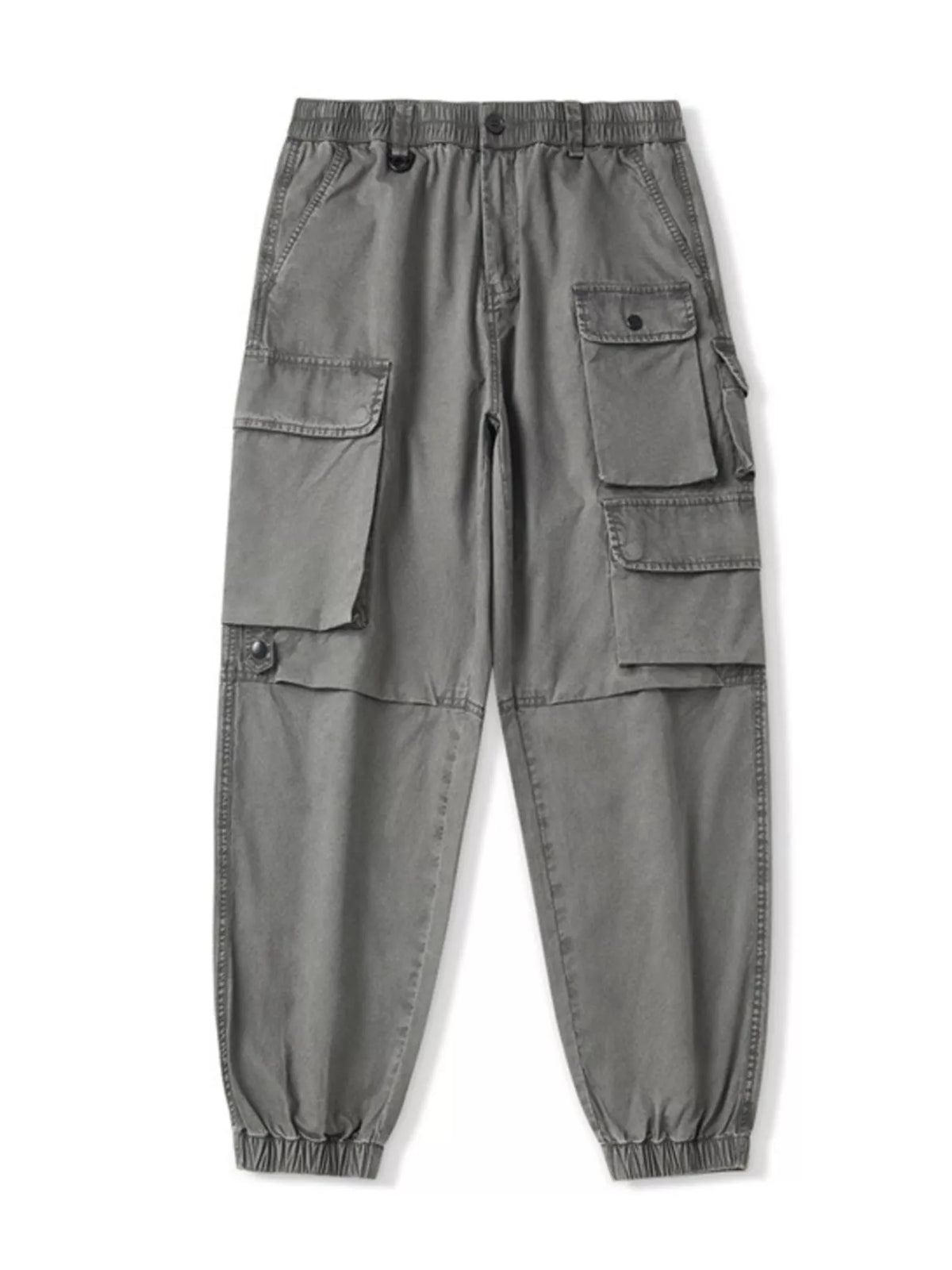 Men's Plus Size Relaxed Fit Multi-Pocket Cargo Pants, view 4