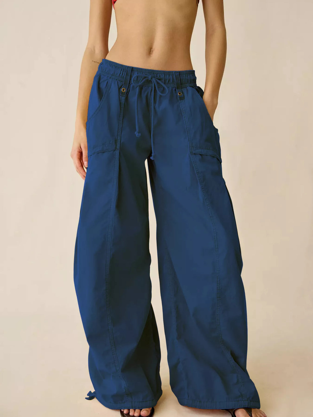 High-Waisted Cargo Wide-Leg Pants - Lilixa.store