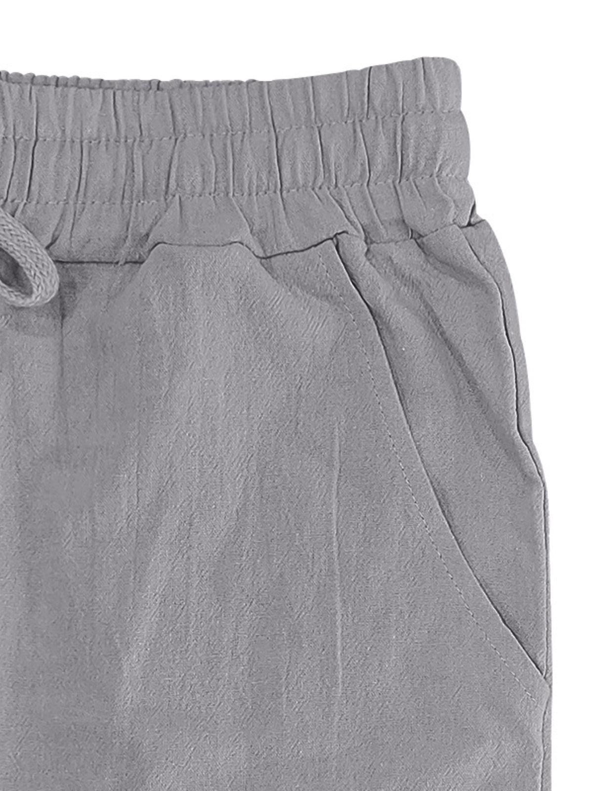 Men's Full Size Drawstring Letter Casual Pants Plus Size, view 7