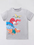 Children's Dinosaur Round Neck T-Shirt - Lilixa.store