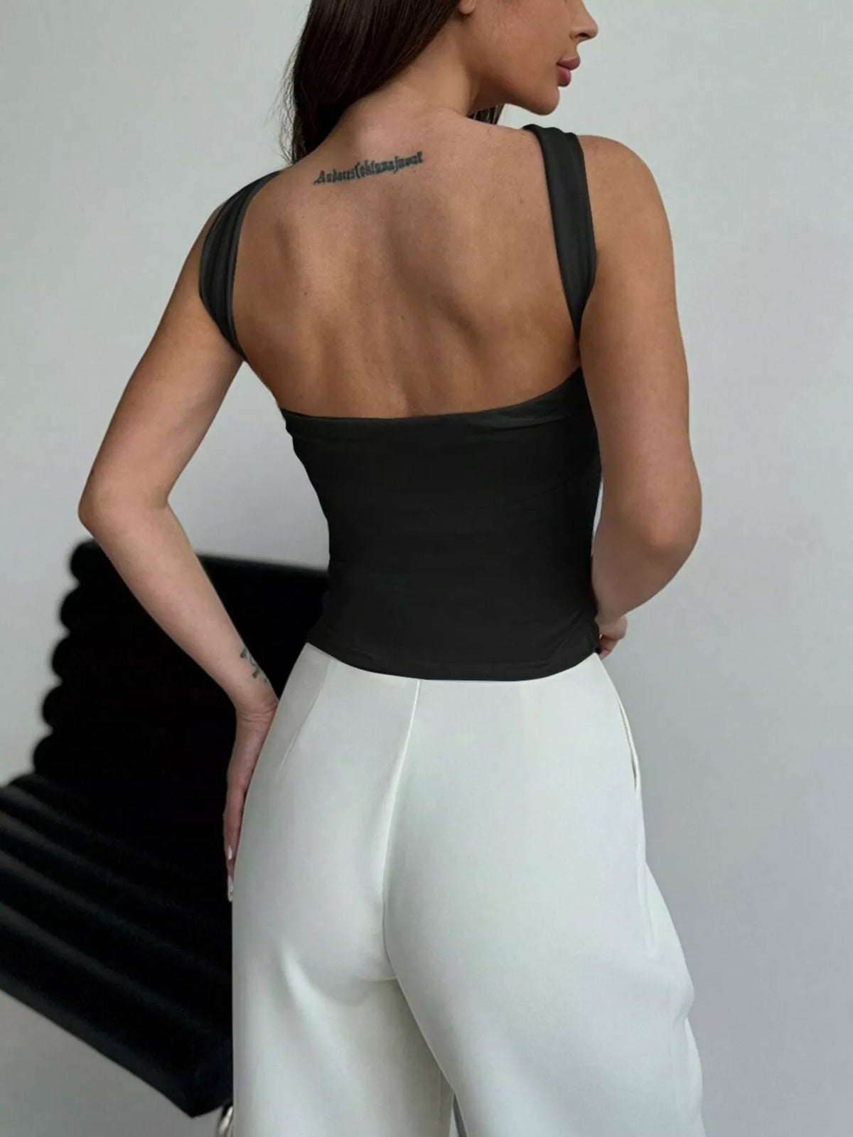 Gold Ring Detail Crisscross Cami - Lilixa.store
