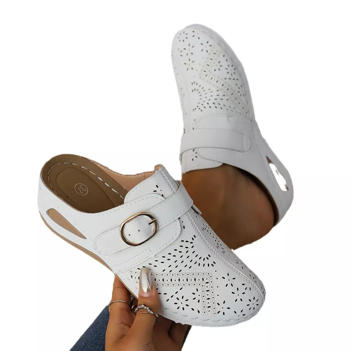 Casual Buckle Slip-Ons, view 12
