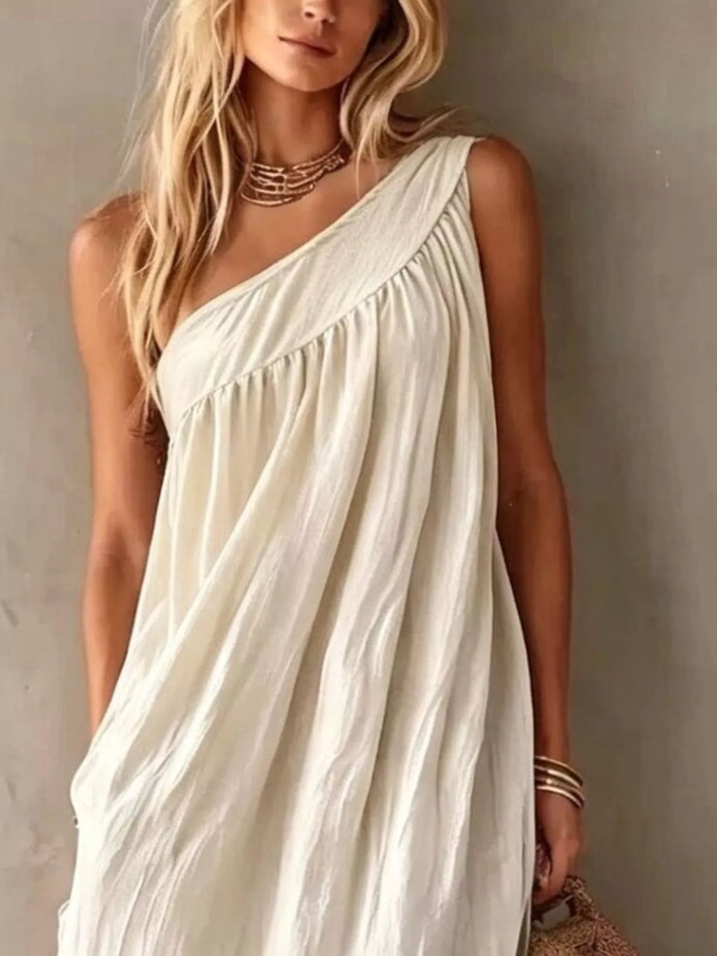 Full Size One-Shoulder Maxi Dress Plus Size - Lilixa.store