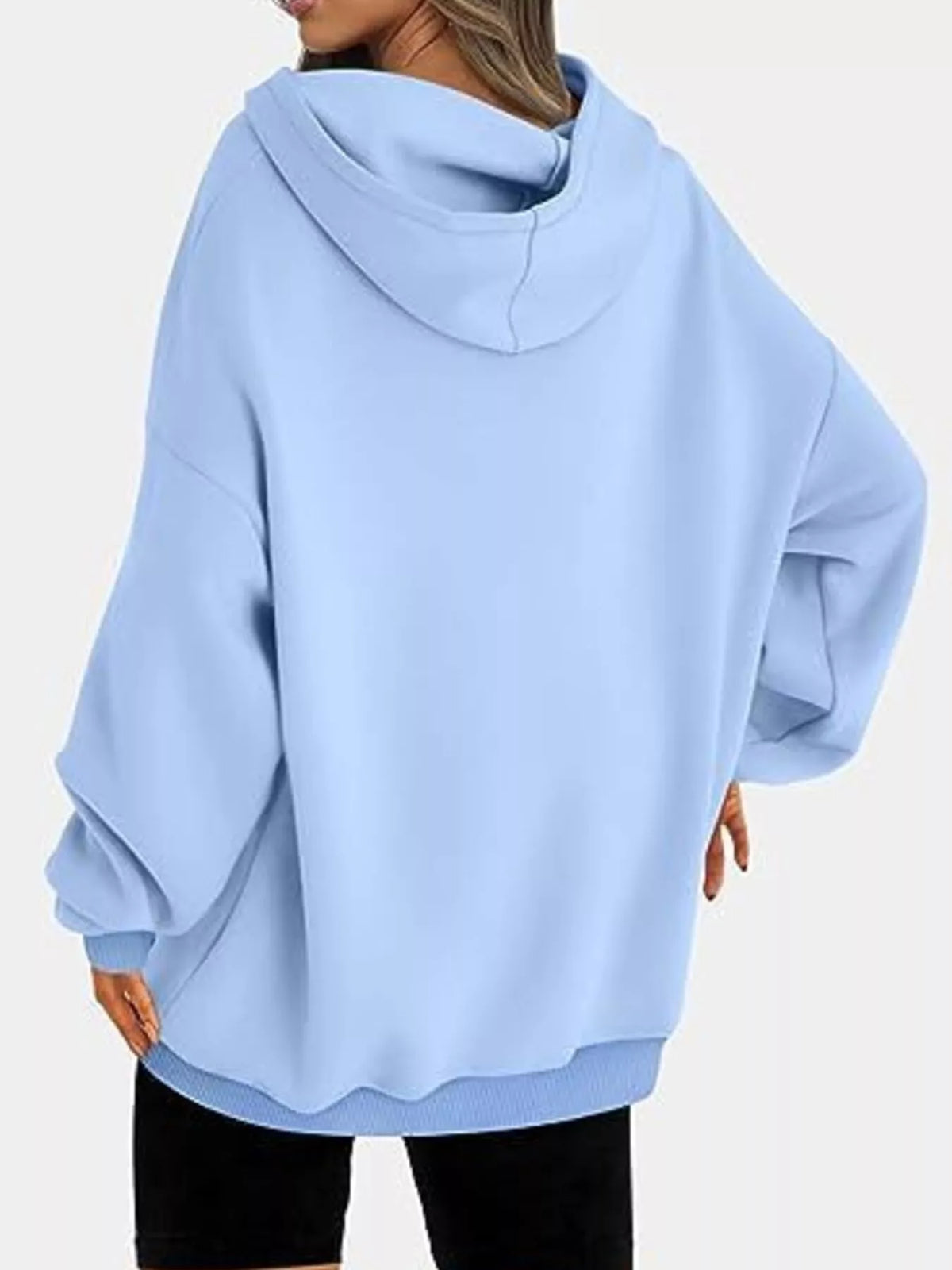 Drop Shoulder Long Sleeve Hoodie, view 17