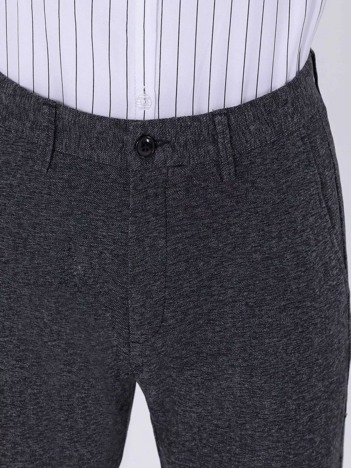 Men's Slim Fit Pants in Dark Gray, view 8