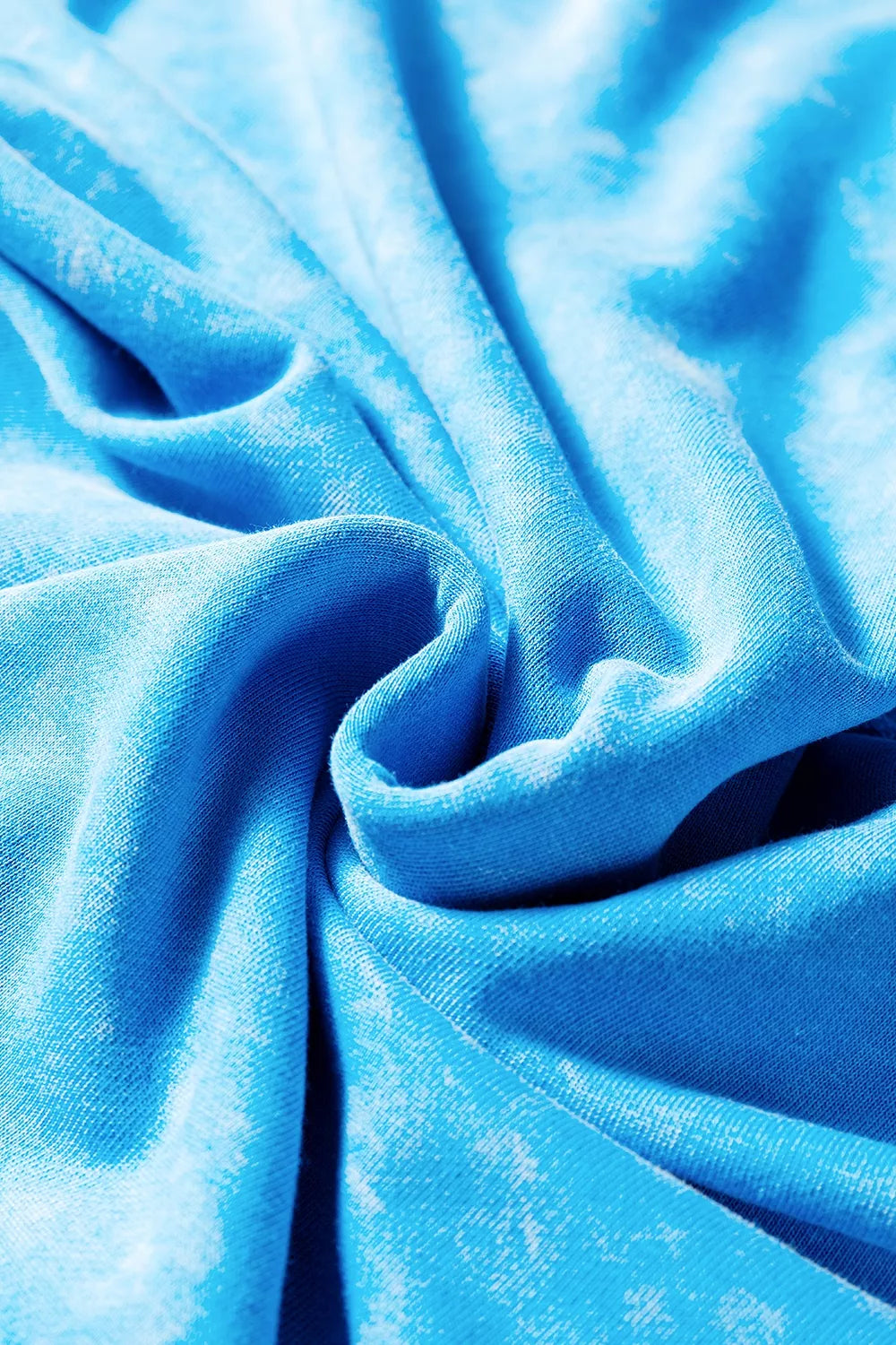 Mineral Wash Oversized Sweatshirt with Chest Pocket in Sky Blue, view 7