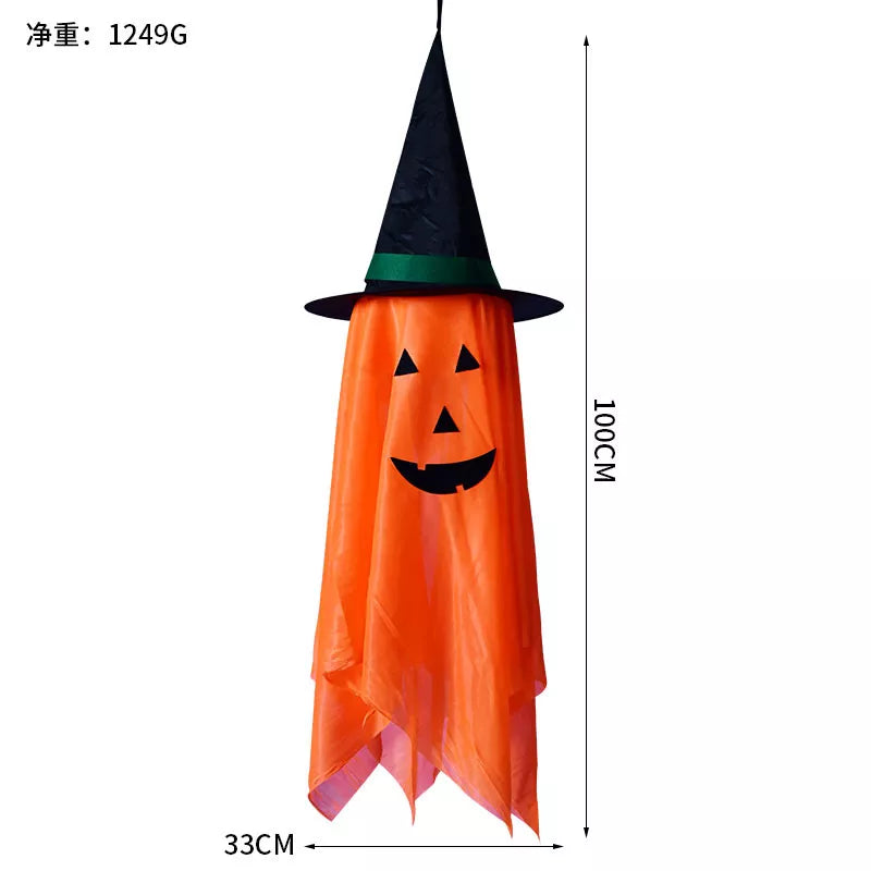 Halloween Hanging Pumpkin with Witch Hat Set - Lilixa.store