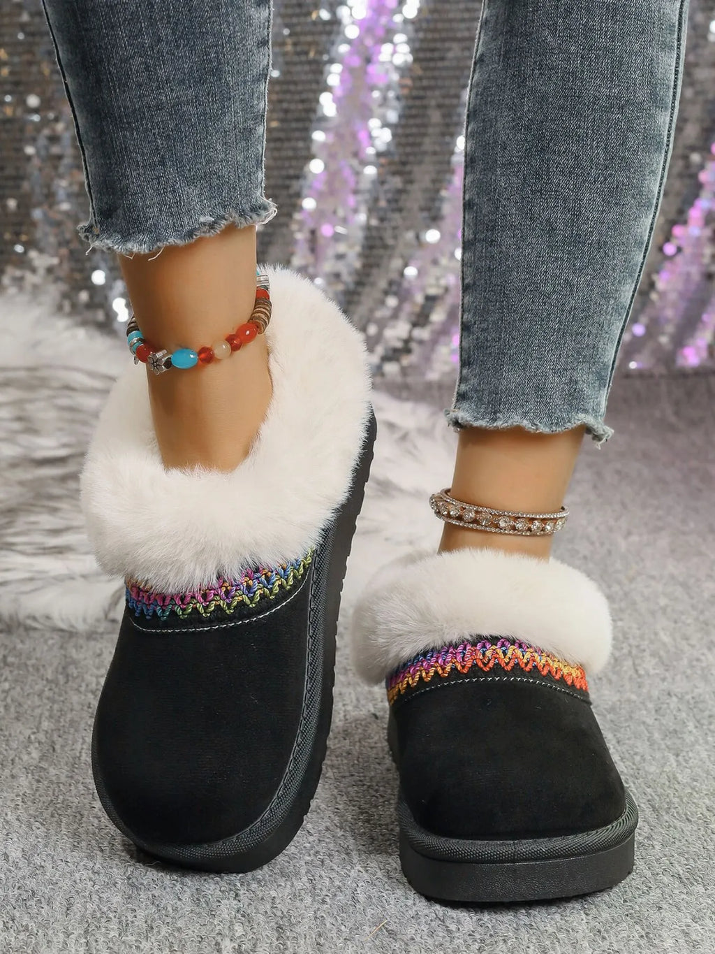 Round Toe Platform Boots, view 5