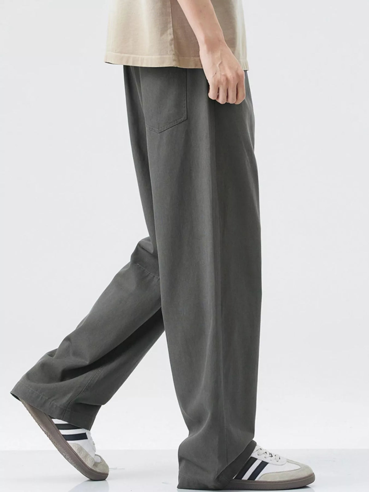Men's Wide Leg Casual Pants, view 4