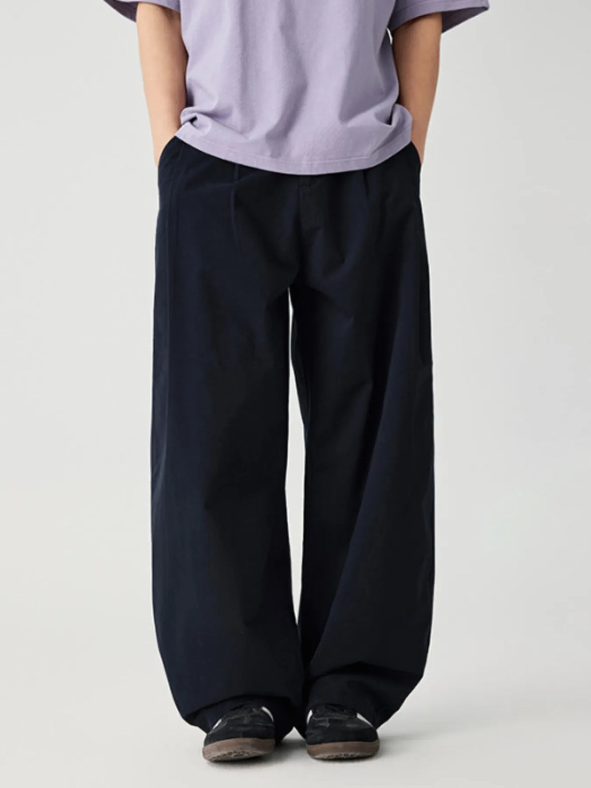 Men's Wide Leg Casual Pants in Khaki, view 4