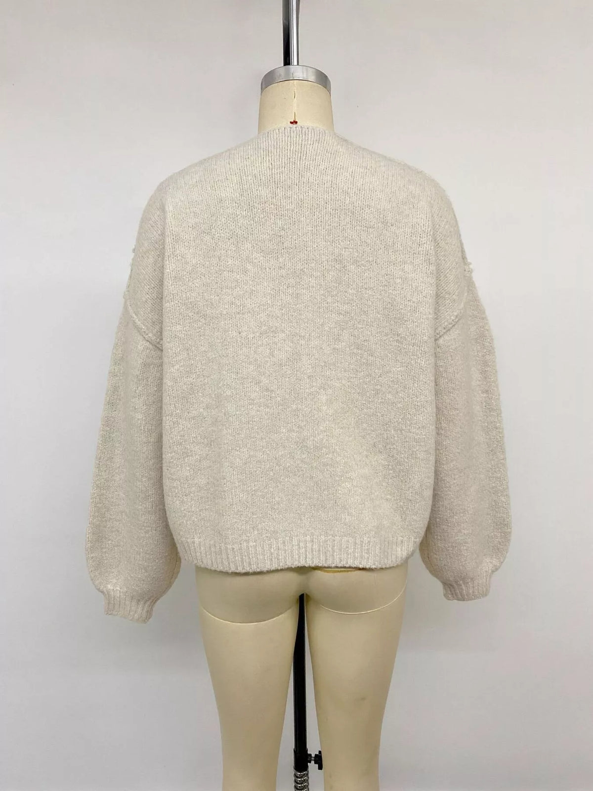 Open Front Dropped Shoulder Cardigan - Lilixa.store
