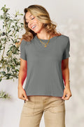Basic Bae Full Size Round Neck Short Sleeve T-Shirt - Lilixa.store