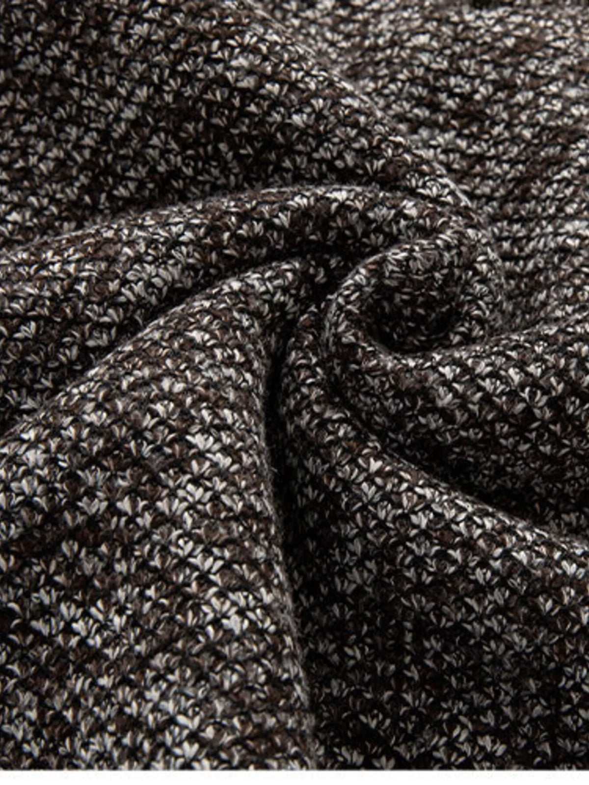 Men's Plus Size Half-Zip Stand Collar Textured Sweater - Lilixa.store