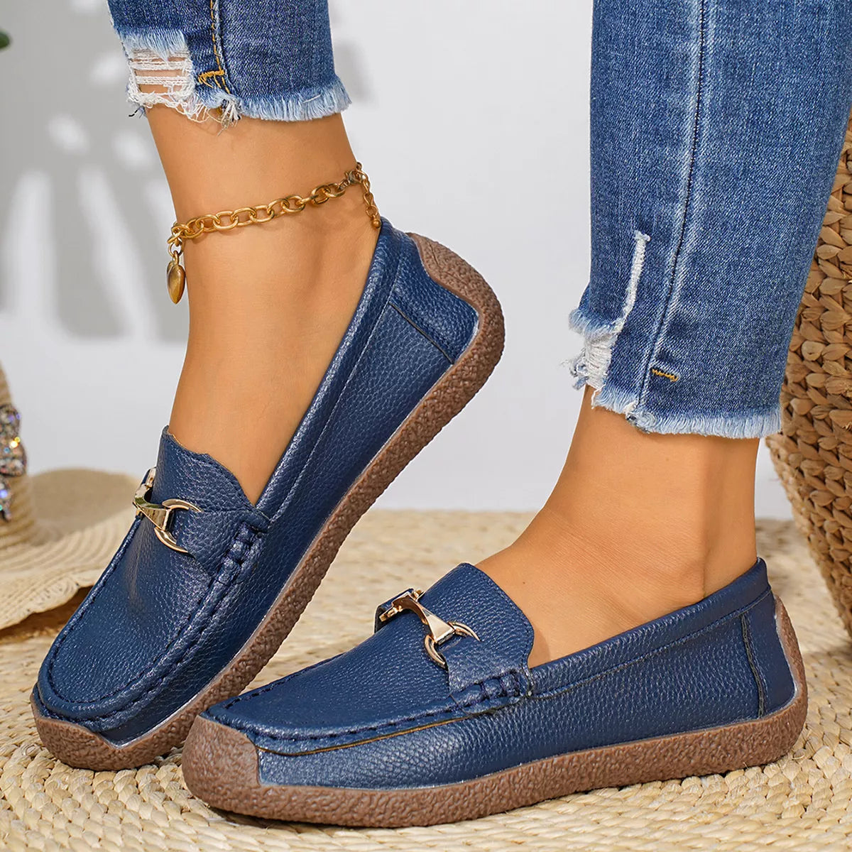 Round Toe Slip-Ons - Lilixa.store