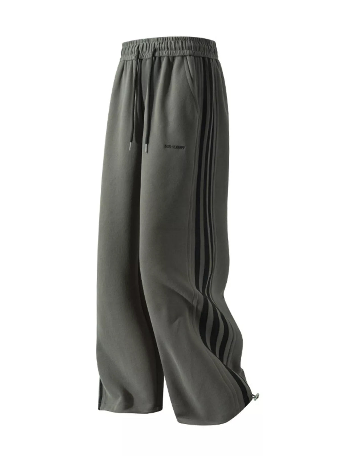 Men's Plus Size Relaxed Fit Pants with Side Stripes, view 4