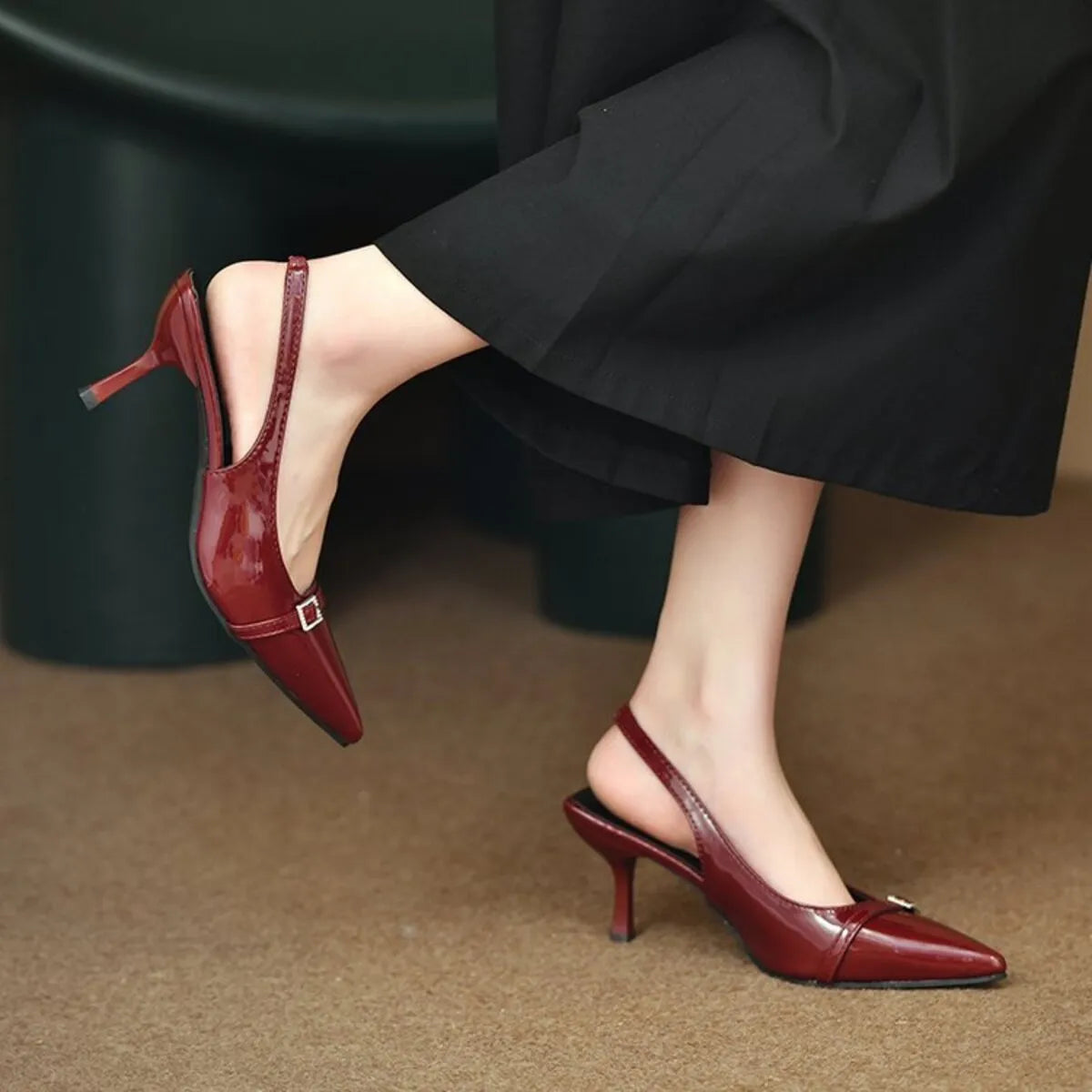 Pointed Toe Slingback Pumps - Lilixa.store