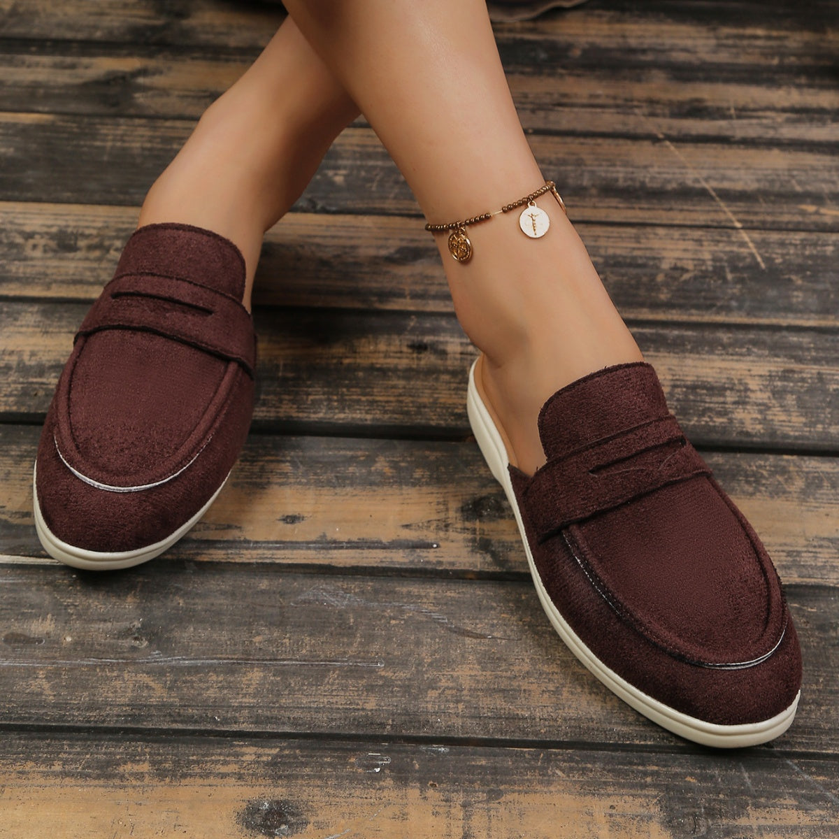Round Toe Slip-Ons, view 6
