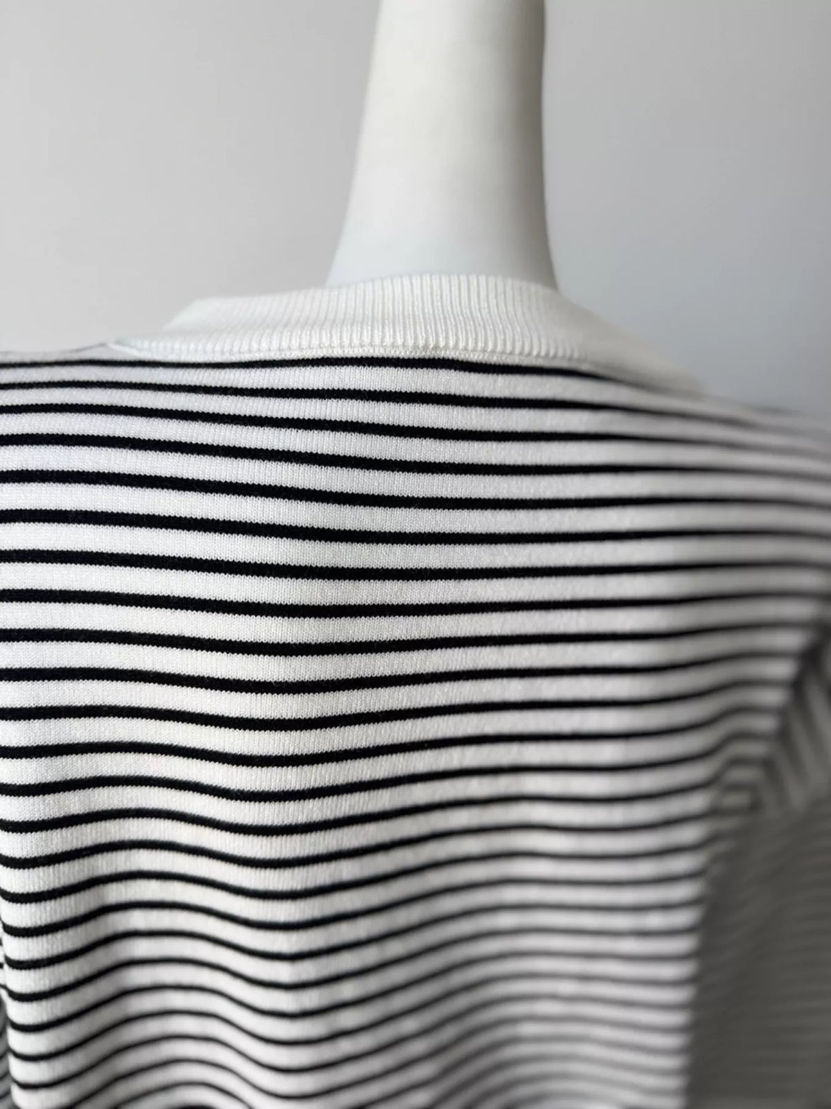 Striped Round Neck Knit Top, view 8