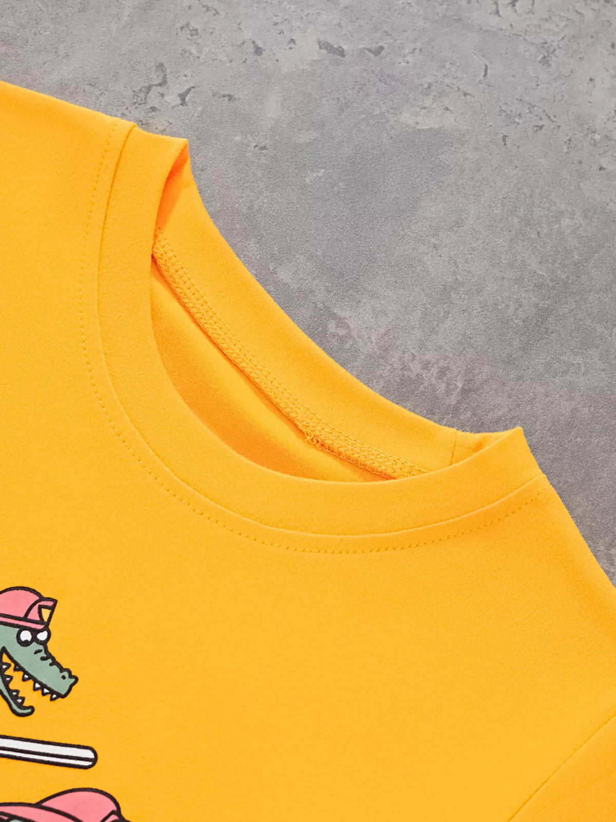 Children's Firefighter Animal Graphic Round Neck T-Shirt - Lilixa.store