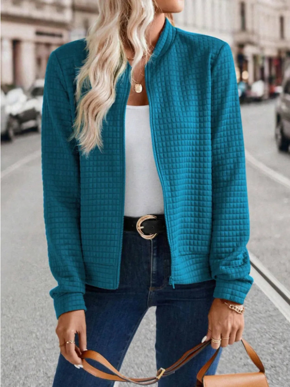 Zip Up Long Sleeve Jacket, view 10