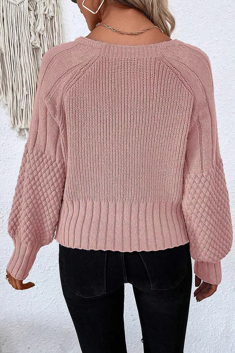 V-Neck Button-Down Cardigan - Lilixa.store