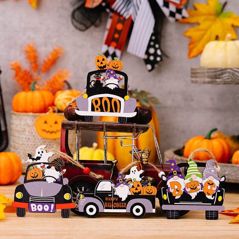 4-Piece Halloween Element Car-Shape Hanging Widgets - Lilixa.store
