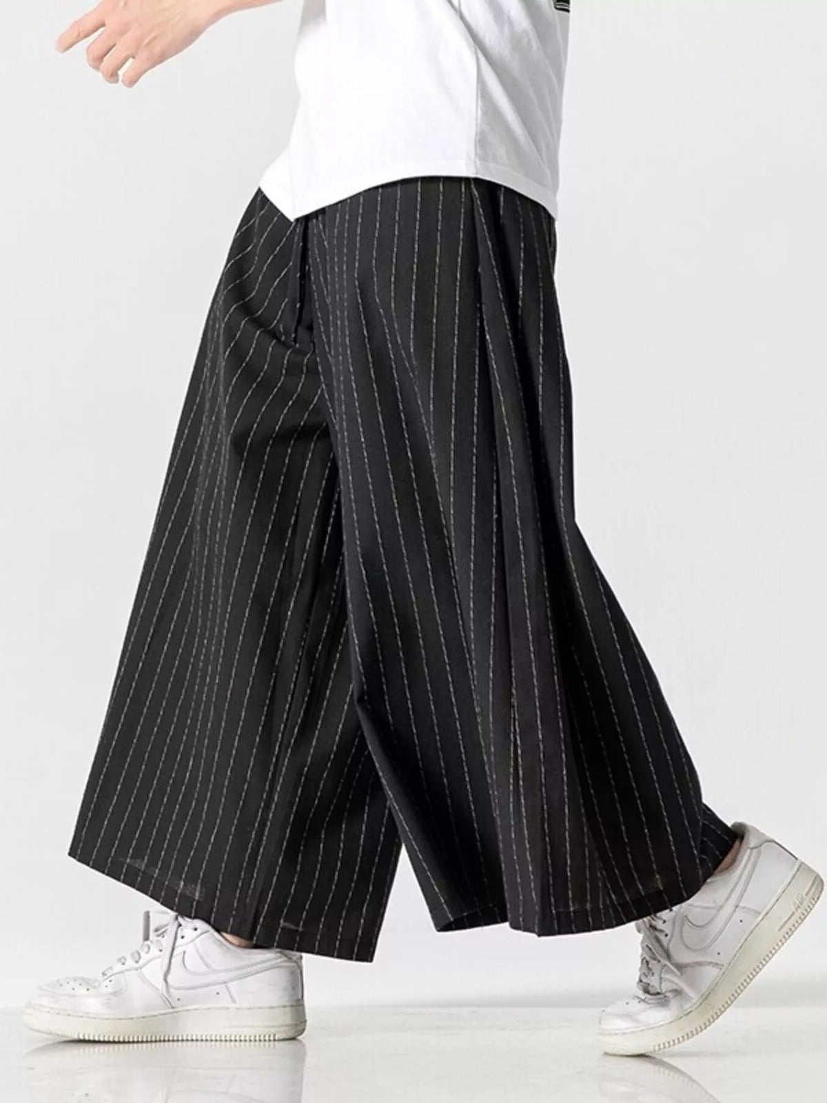 Men's Plus Size Wide Leg Casual Pants, view 2
