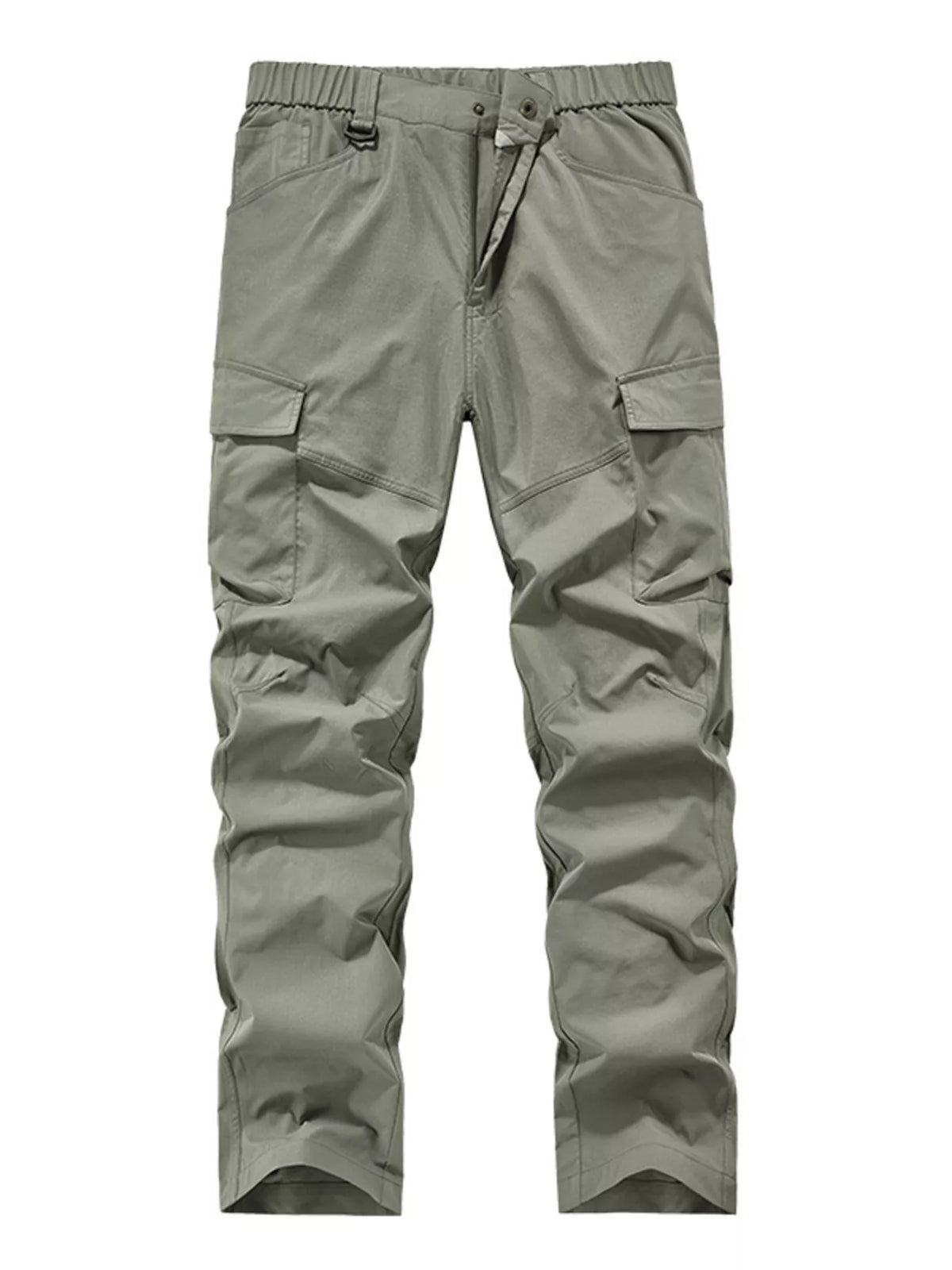 Men's Plus Size Elastic Waist Cargo Pants, view 2