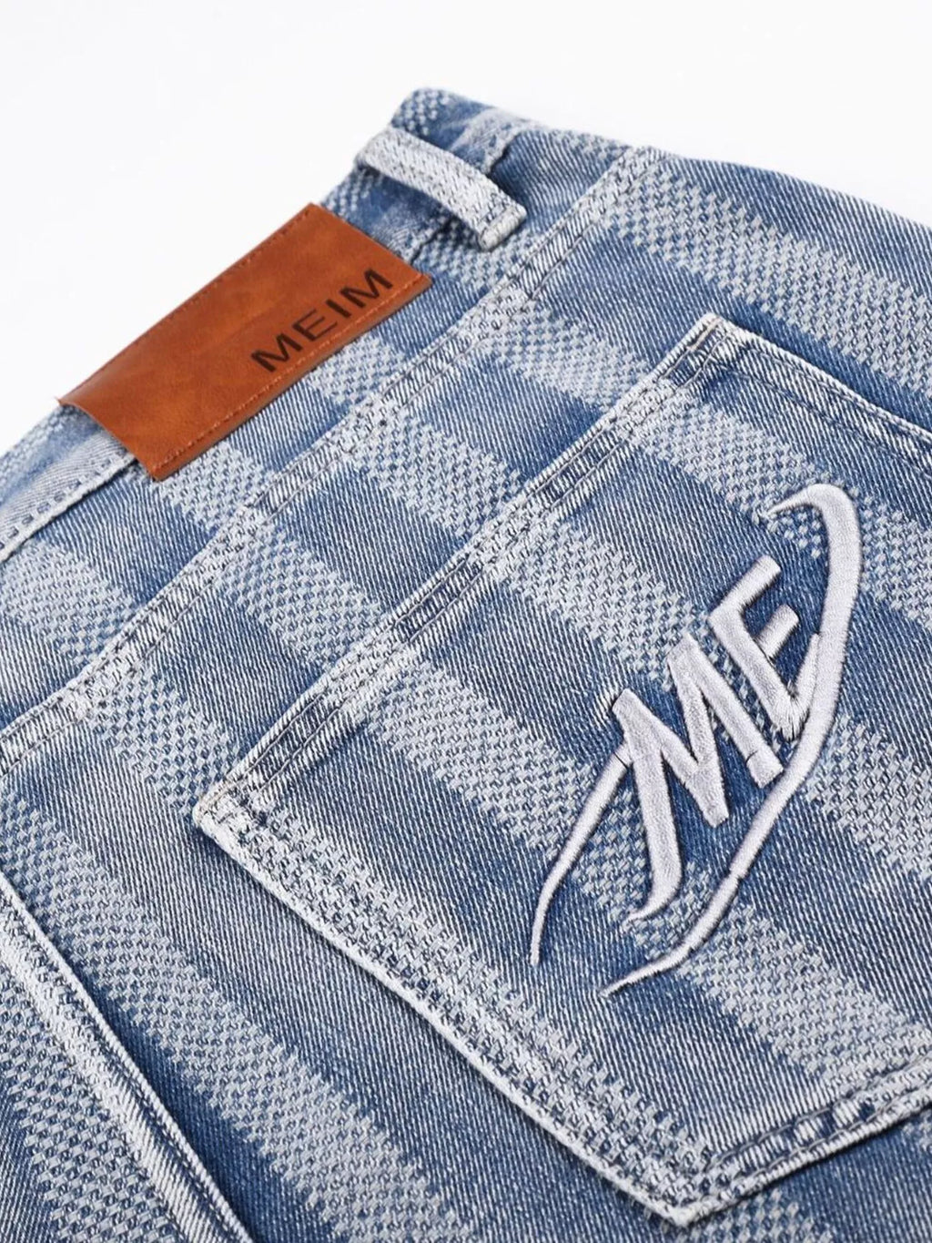 Men's Stripe Wide Leg Denim Capris - Lilixa.store